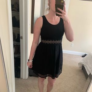 Xhilaration black lace dress size medium